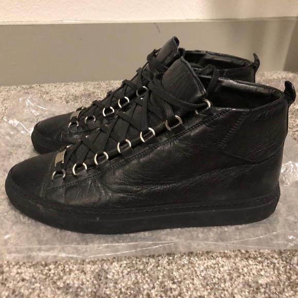 Balenciaga Arena Sneakers Black Size E40 - Picture 1 of 9
